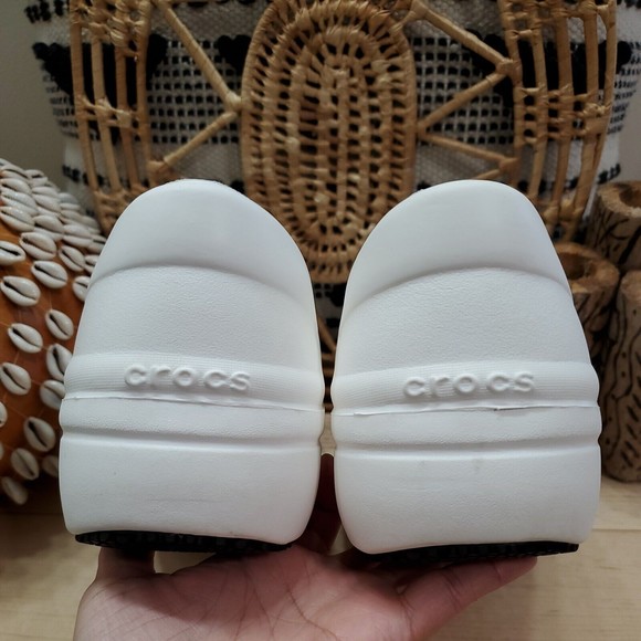Crocs Neria Pro II Clog Work Slip On SR Shoes 205384 White Nursing Women’s Sz 10 - Picture 10 of 12